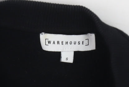 Warehouse Women's Black Sequin Sweatshirt, S