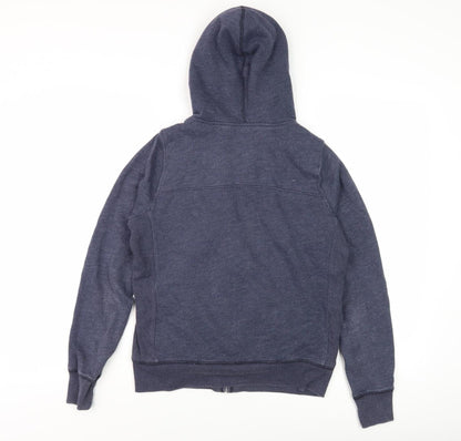 Hollister Women's Blue Full Zip Hoodie, Size S, Casual Winter Essential