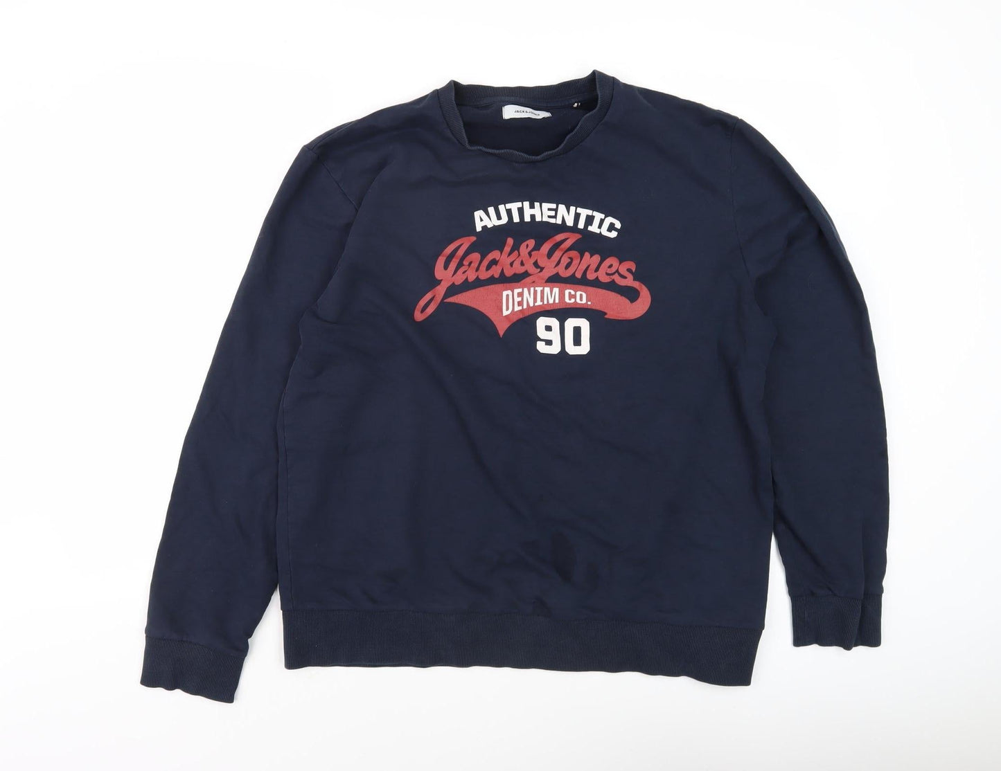 Mens UK Size XL JACK & JONES Blue Pullover Sweatshirt