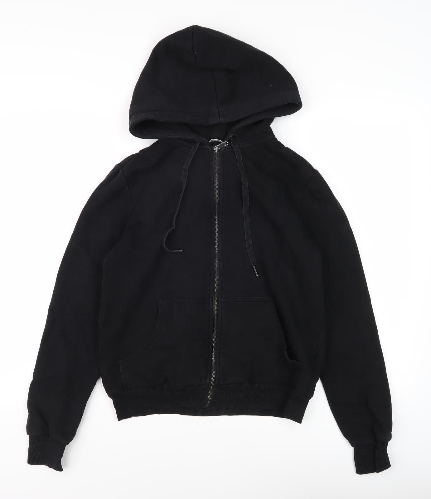 H&M Women's Black XS Full Zip Hoodie Cotton