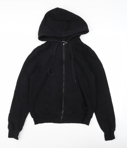 H&M Women's Black XS Full Zip Hoodie Cotton