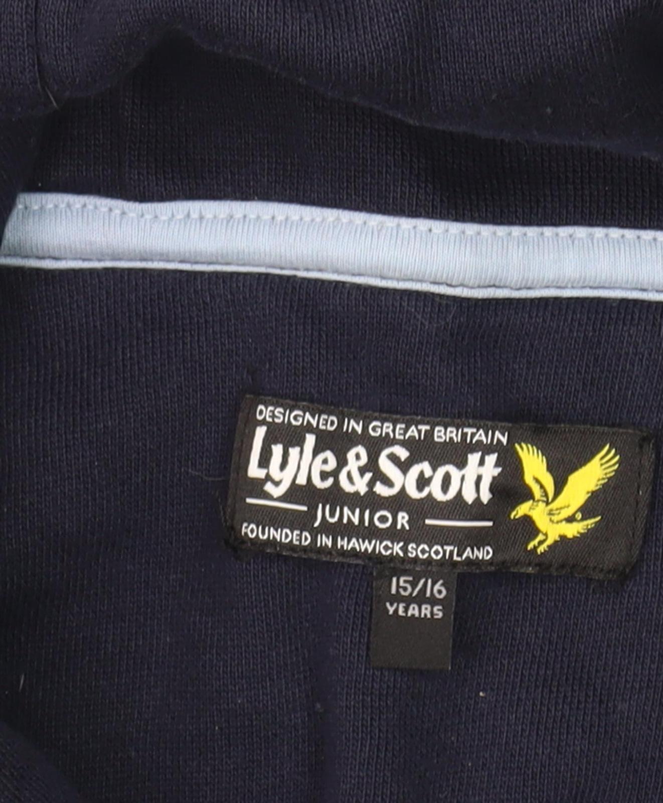 Lyle & Scott Boys Blue Pullover Hoodie 15-16 Years