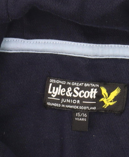Lyle & Scott Boys Blue Pullover Hoodie 15-16 Years