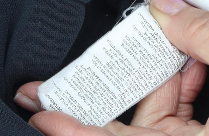 Puma Unisex Black Pullover Hoodie, Size S, Logo Accent