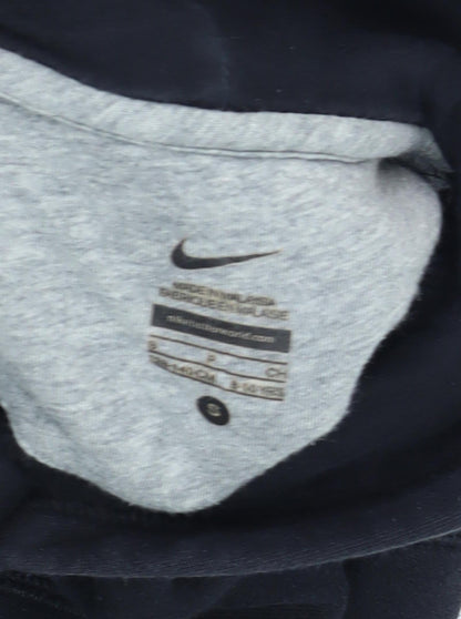 Nike Boys Black Pullover Hoodie - Size S, Logo, Casual