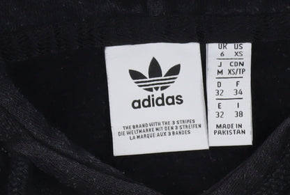 Adidas Women's Black Hooded Pullover Hoodie Size 6