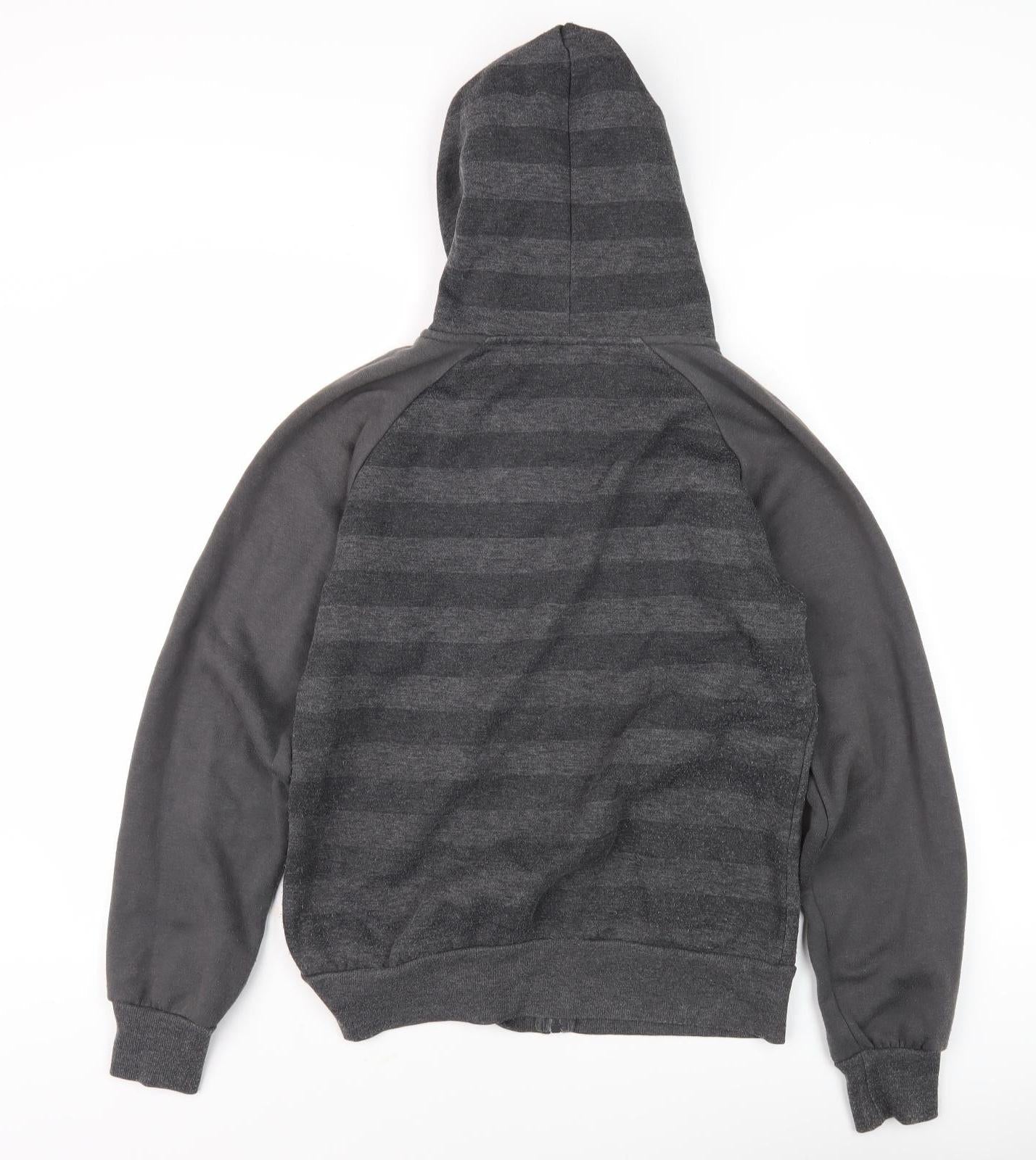 Lonsdale Women's Grey Full Zip Hoodie - Size 10