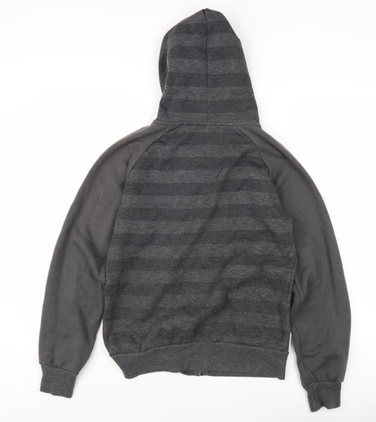 Lonsdale Women's Grey Full Zip Hoodie - Size 10