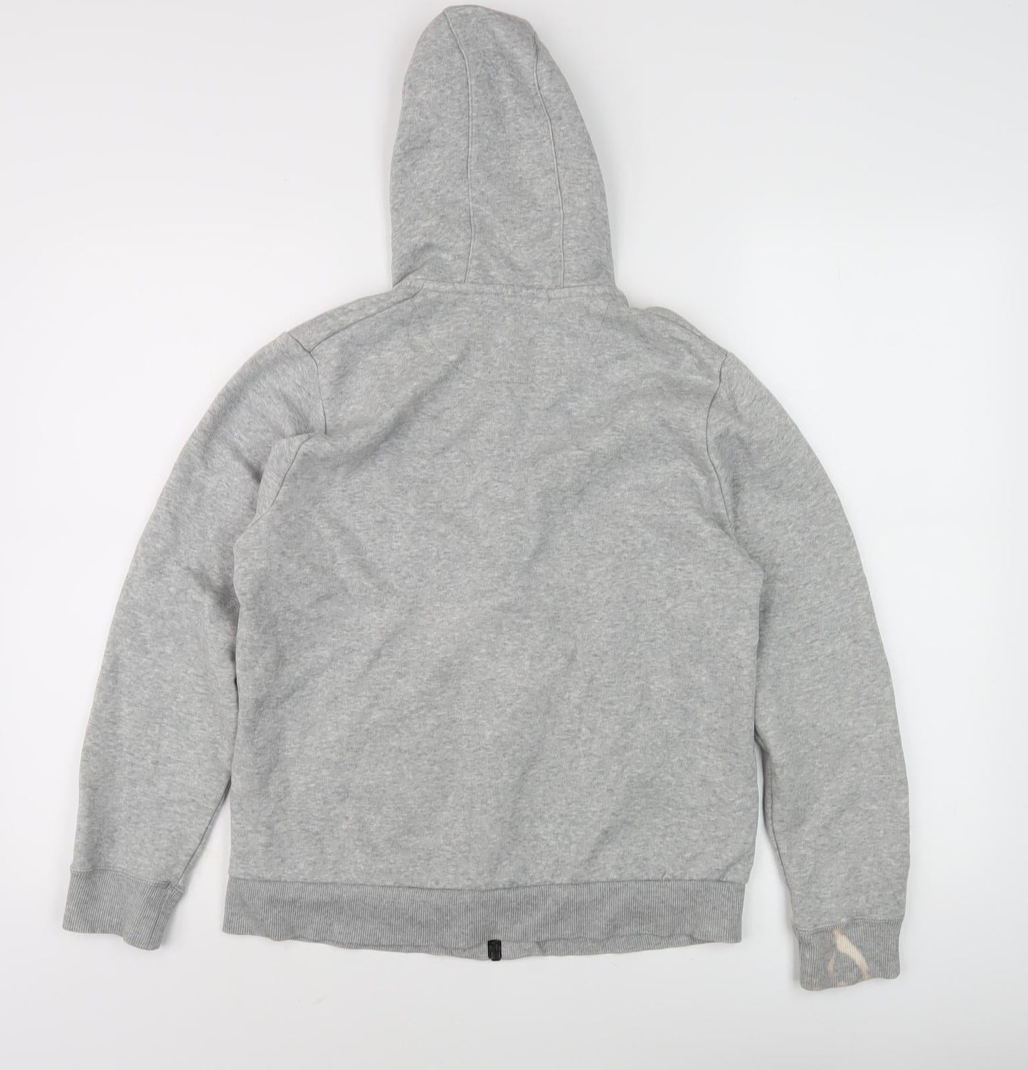 Adidas Boys Grey Full Zip Hoodie 16 Years - Sporty Comfort