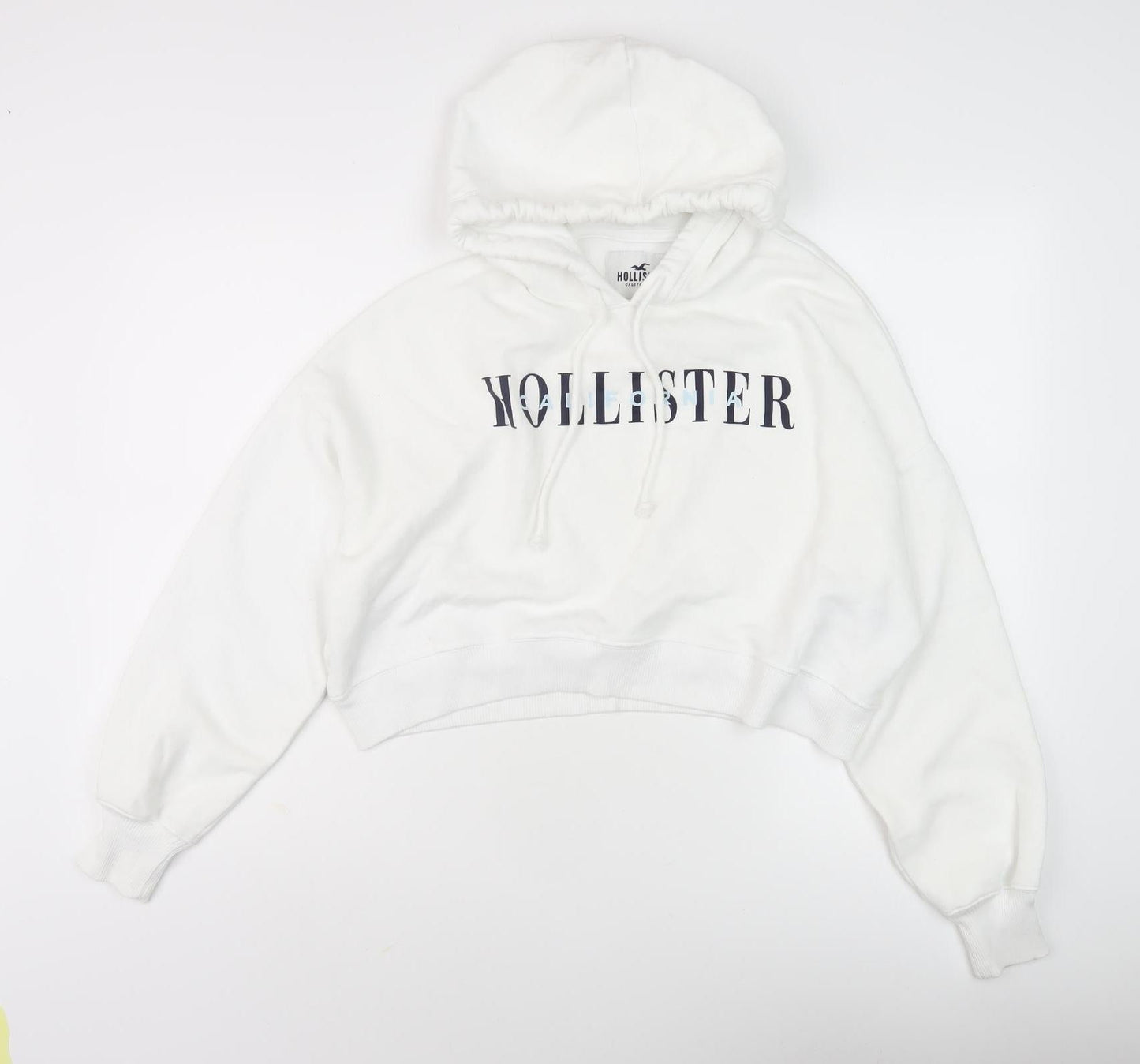 Hollister Women’s White Pullover Hoodie S