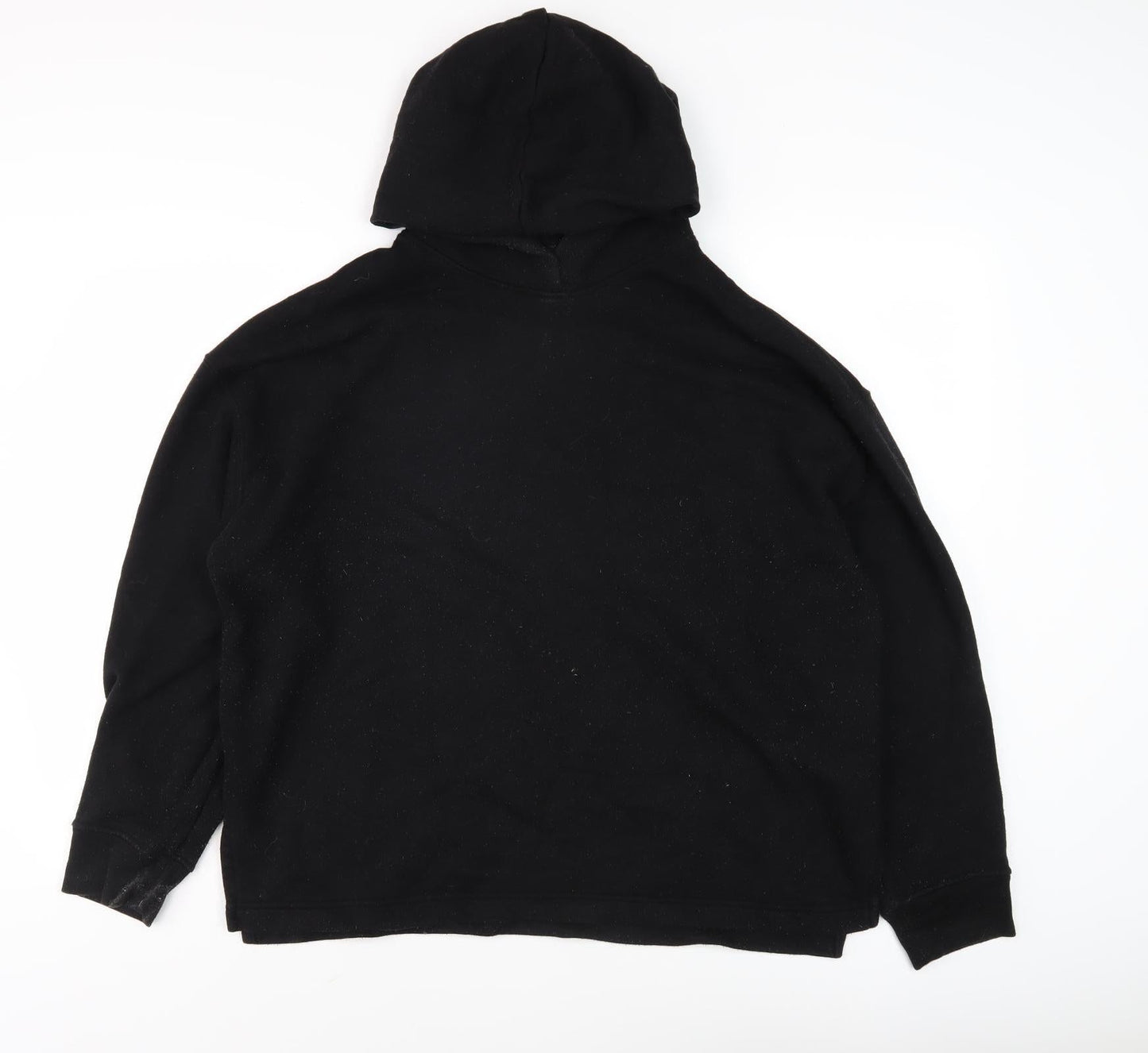 Uniqlo Men's Black XL Hoodie - Fleece, Hooded, Excellent