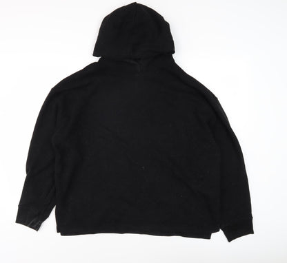 Uniqlo Men's Black XL Hoodie - Fleece, Hooded, Excellent