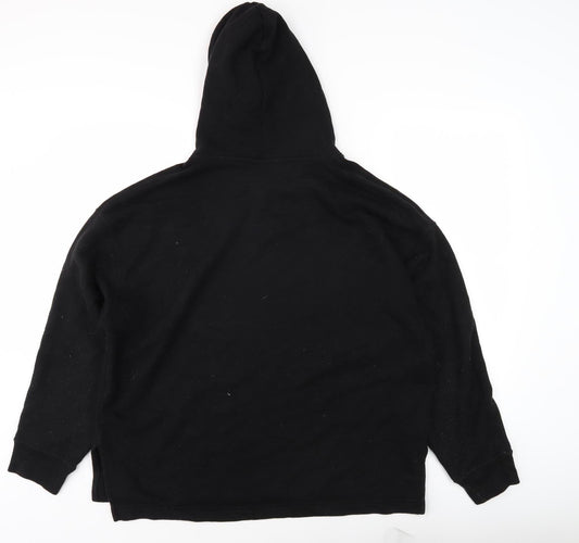 Uniqlo Men's Black XL Hoodie - Fleece, Hooded, Excellent