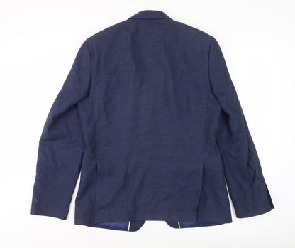 Mens UK Size 40 Marks and Spencer Regular Blue Suit Jacket