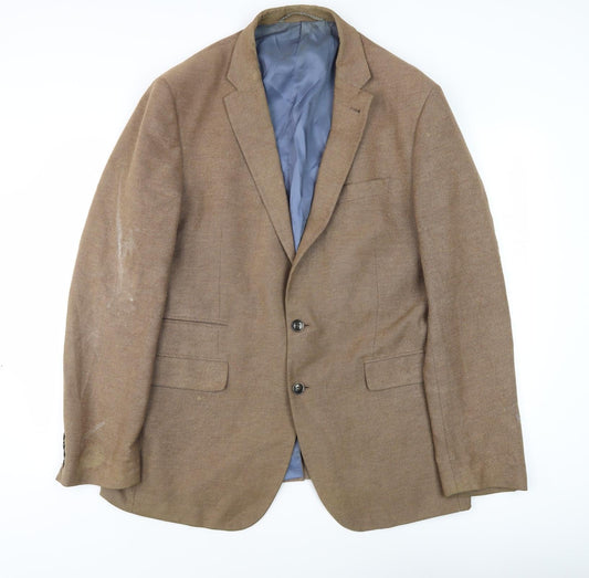 Mens UK Size 44 Marks and Spencer Regular Brown Suit Jacket