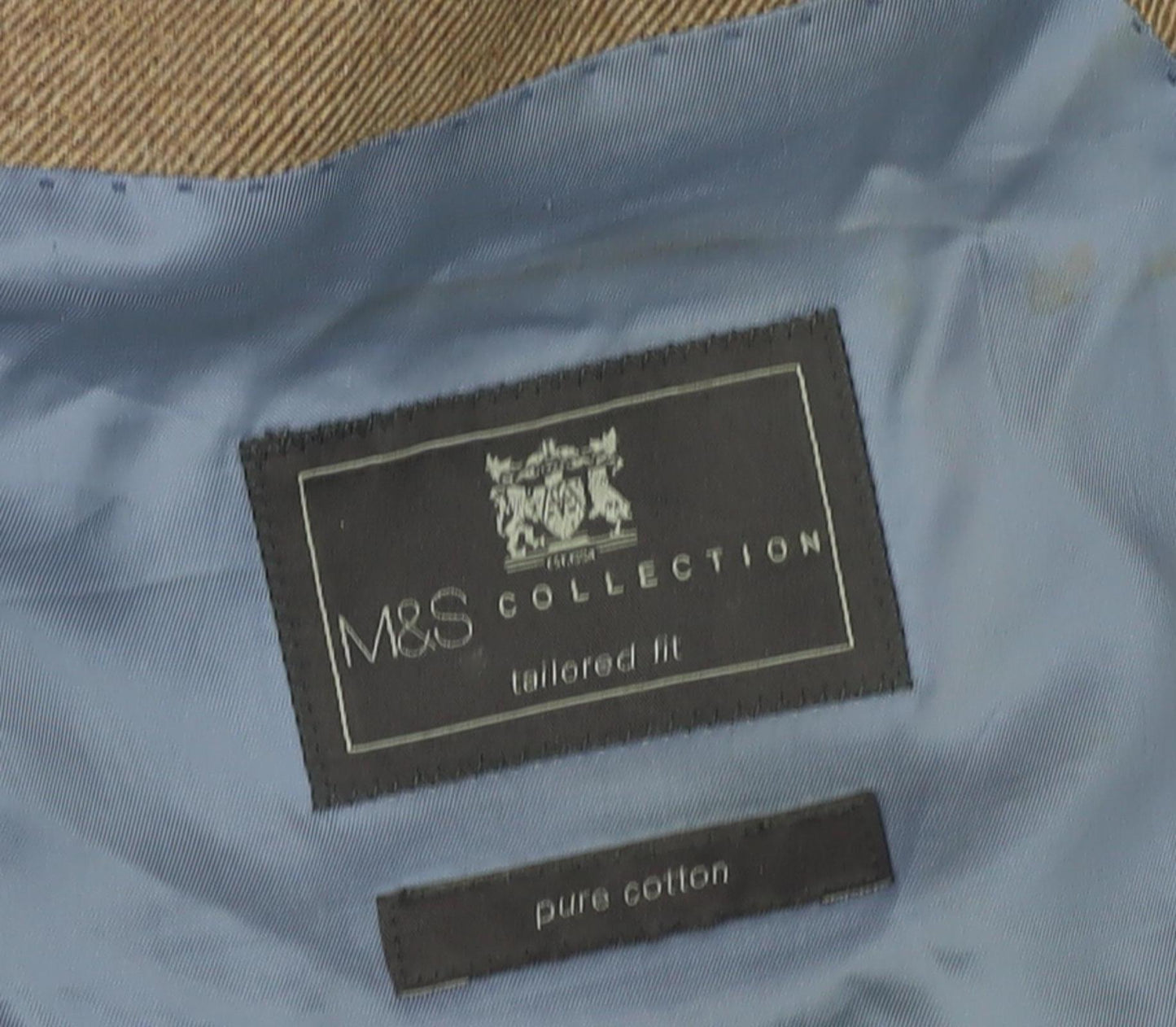 Mens UK Size 44 Marks and Spencer Regular Brown Suit Jacket