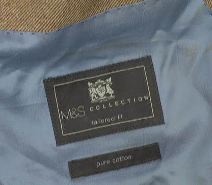 Mens UK Size 44 Marks and Spencer Regular Brown Suit Jacket