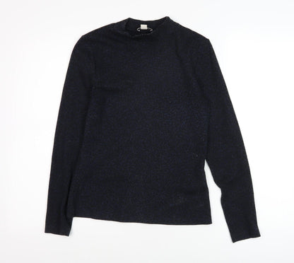 Womens UK Size 6 Whistles Black Basic T-Shirt