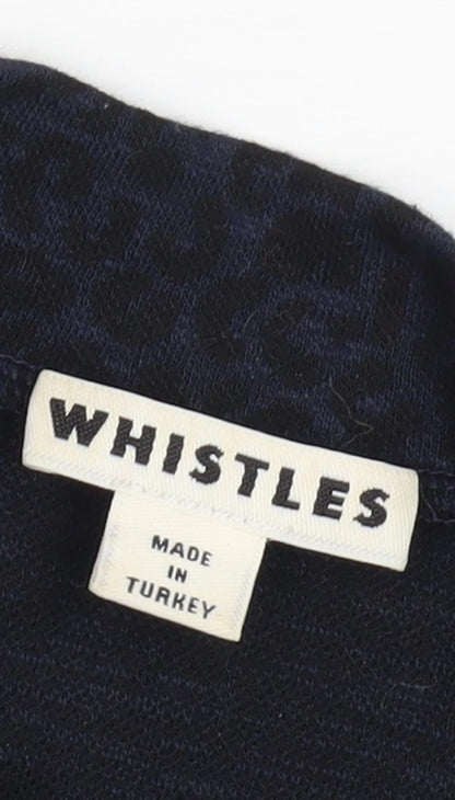 Womens UK Size 6 Whistles Black Basic T-Shirt