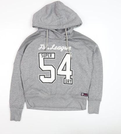 Superdry Men's Grey Pullover Hoodie S Size
