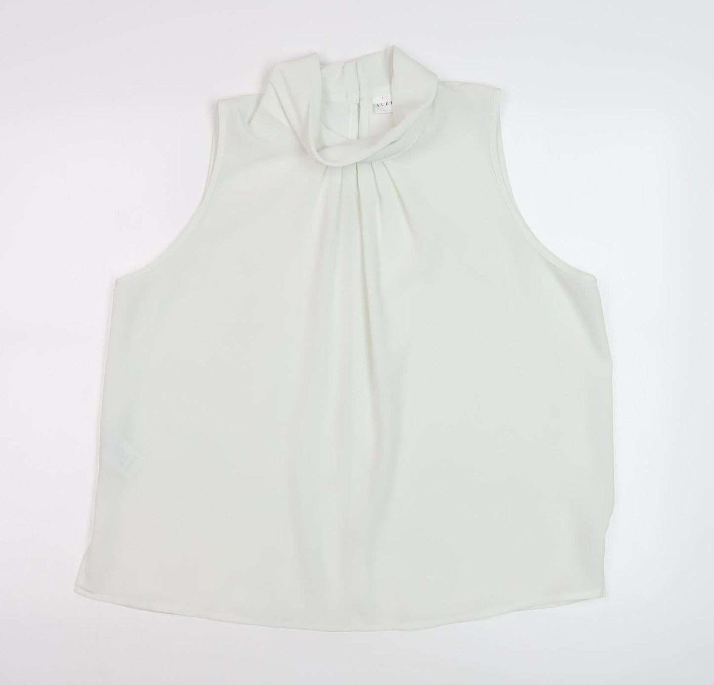 Alexon Women's White Sleeveless Cowl Neck Blouse Size 18