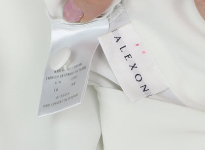 Alexon Women's White Sleeveless Cowl Neck Blouse Size 18