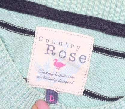 Country Rose Women's Green Cardigan - Size L