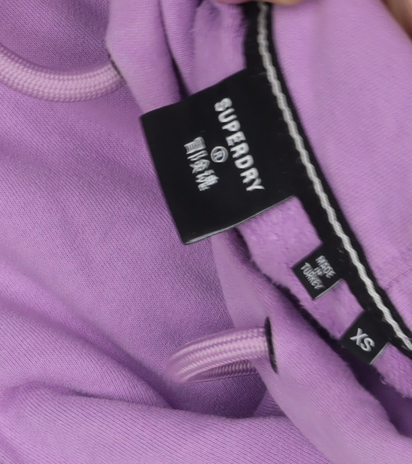 Superdry Unisex XS Purple Pullover Hoodie Long Sleeve