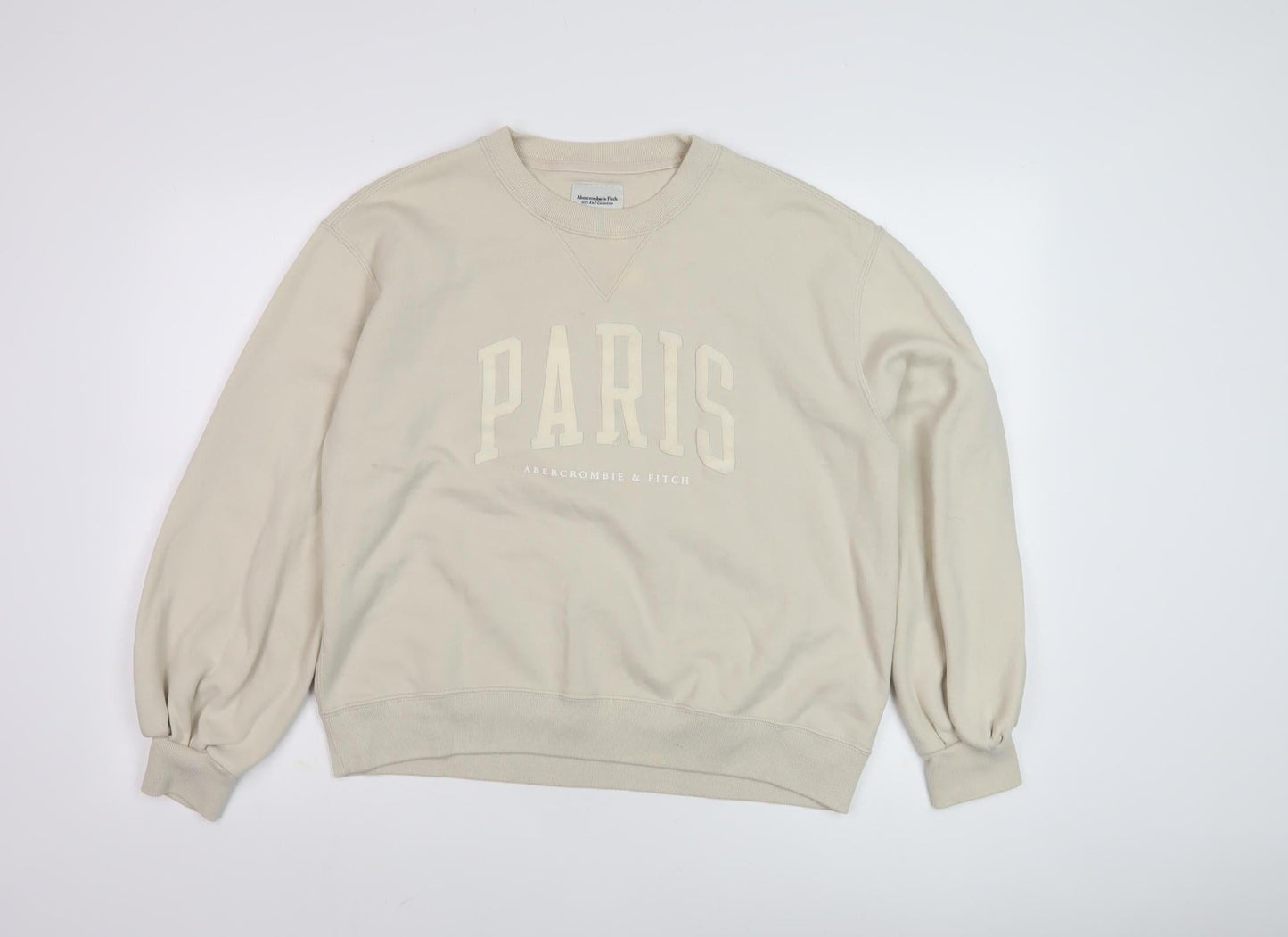 Abercrombie & Fitch Women’s Beige Paris Sweatshirt M