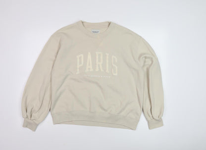 Abercrombie & Fitch Women’s Beige Paris Sweatshirt M