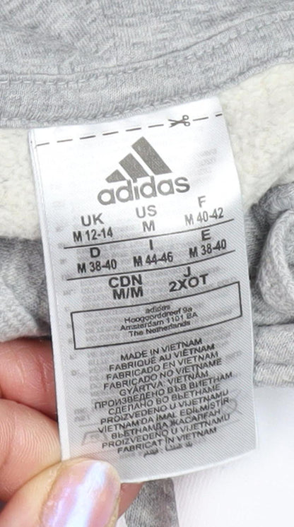 Adidas Women's Grey Pullover Hoodie M