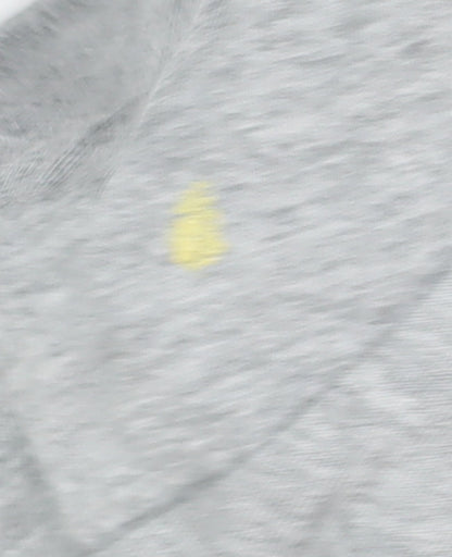 Nike Men's Grey Cotton Polo Shirt L