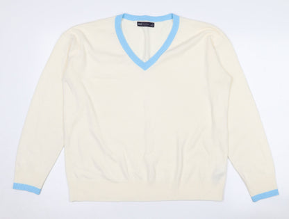 Womens UK Size 14 Marks and Spencer Ivory Pullover Jumper