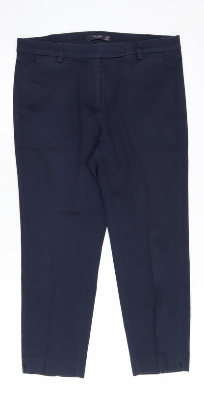 Womens UK Size 12 Marks and Spencer  Casual Workwear Blue Trousers