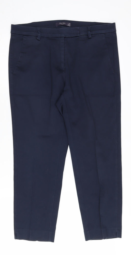 Womens UK Size 12 Marks and Spencer  Casual Workwear Blue Trousers
