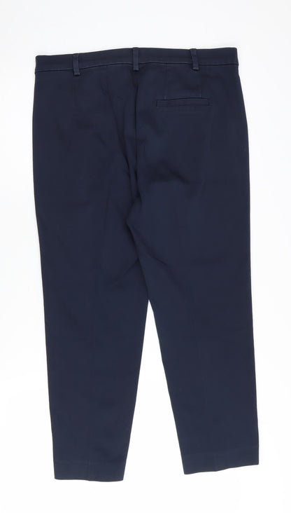 Womens UK Size 12 Marks and Spencer  Casual Workwear Blue Trousers
