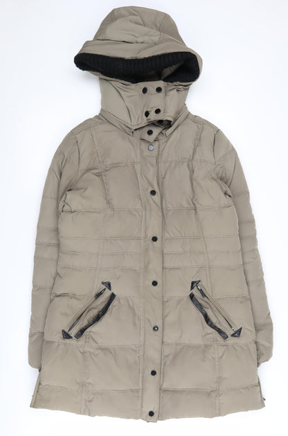 Womens UK Size 12 Mango Beige Puffer Jacket