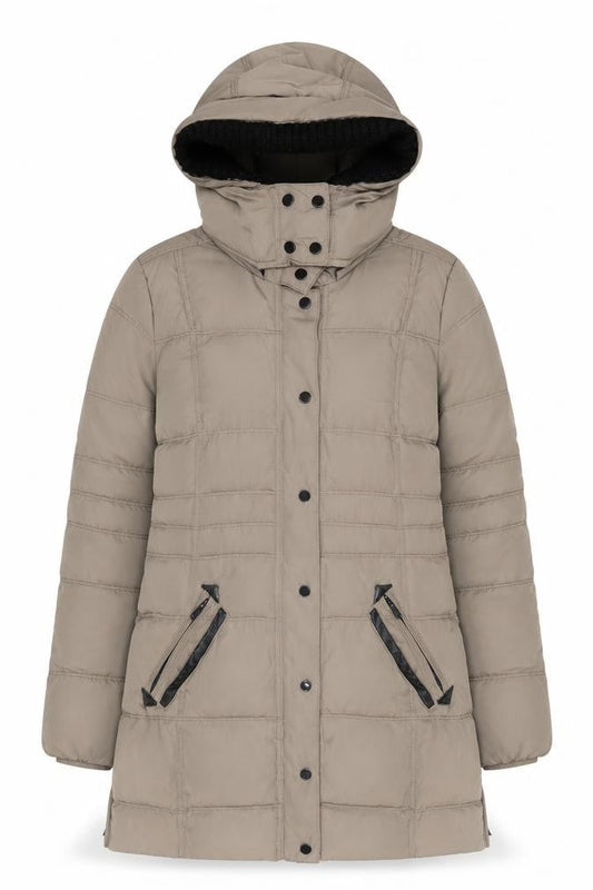 Womens UK Size 12 Mango Beige Puffer Jacket