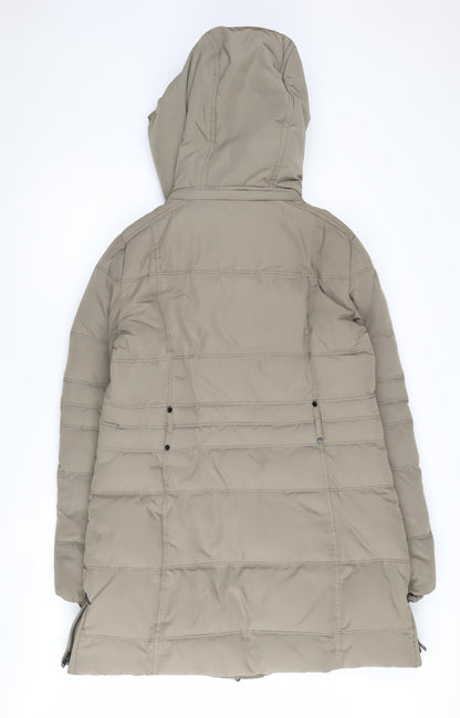 Womens UK Size 12 Mango Beige Puffer Jacket