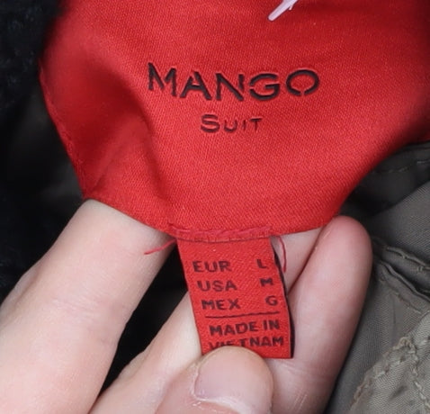 Womens UK Size 12 Mango Beige Puffer Jacket