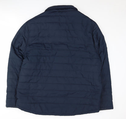 Mens UK Size 2XL Crew Clothing Company Blue Puffer Jacket