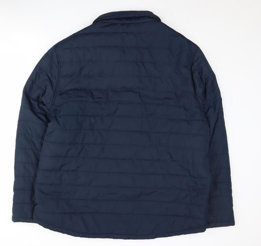 Mens UK Size 2XL Crew Clothing Company Blue Puffer Jacket