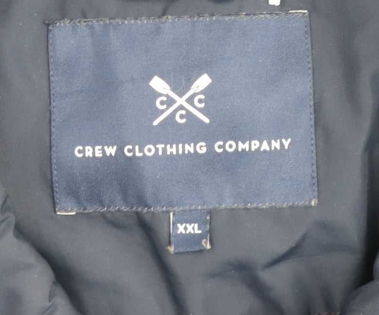Mens UK Size 2XL Crew Clothing Company Blue Puffer Jacket