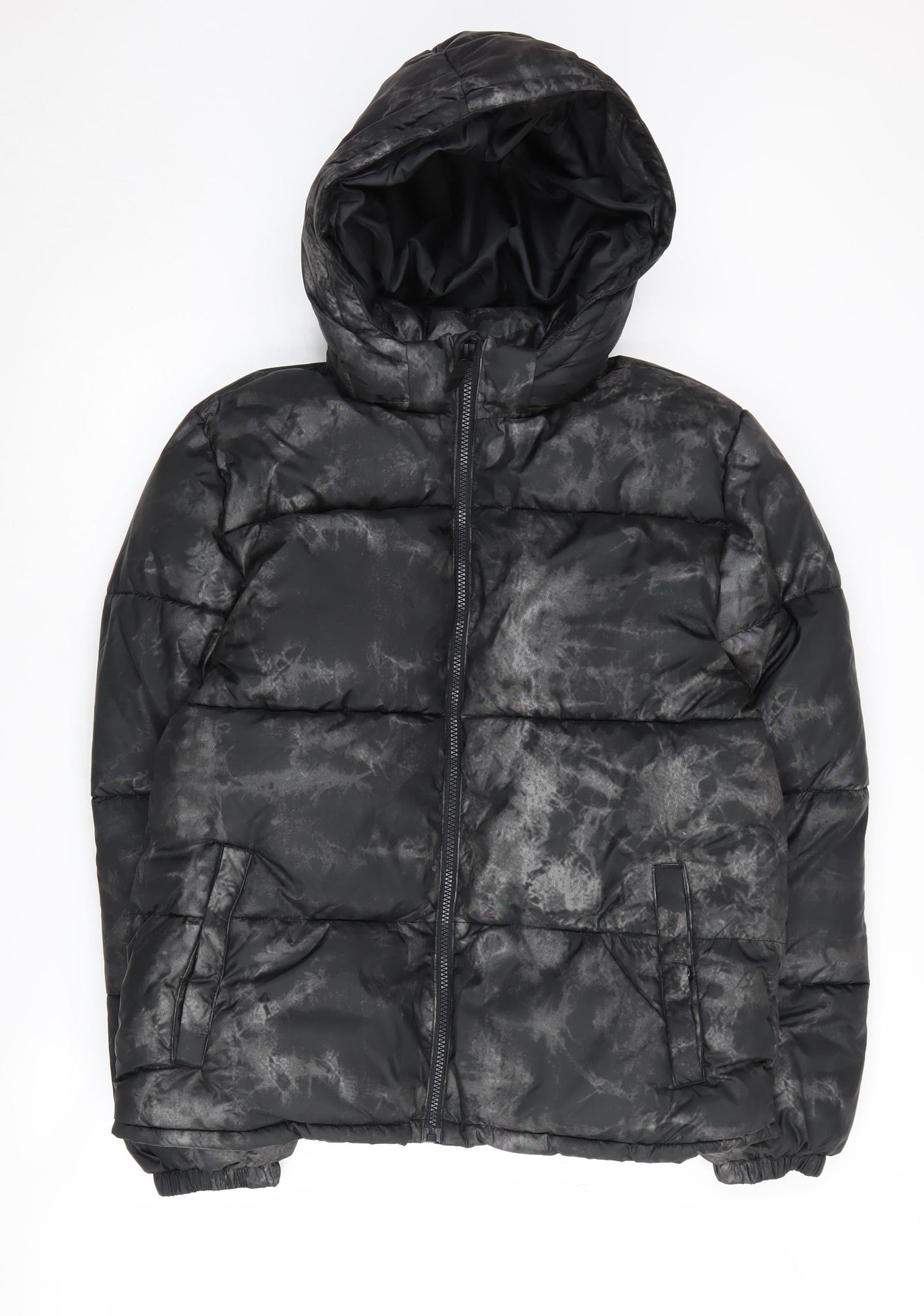 H&M Boys' Black Puffer Jacket 12-13 Years Winter
