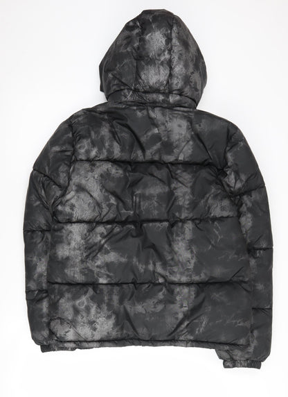H&M Boys' Black Puffer Jacket 12-13 Years Winter