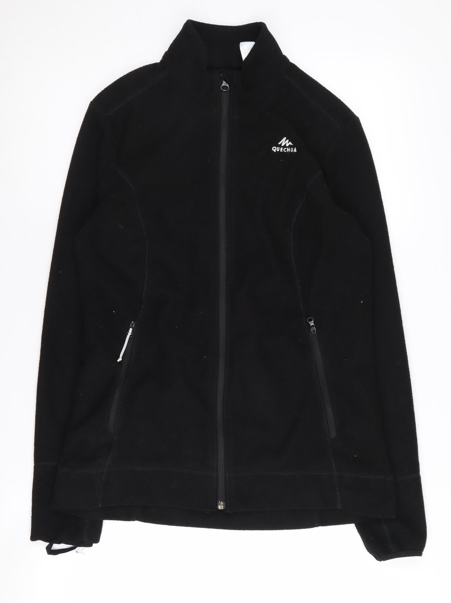Womens UK Size M Quechua Black Basic Jacket