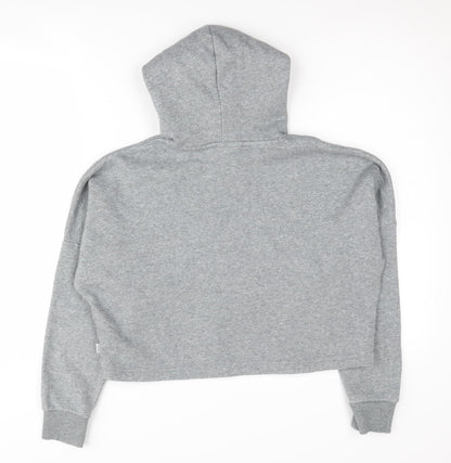 Puma Girls Grey Hoodie 11-12 Years Long Sleeve Pullover