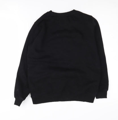 Pine Kids Boys Black Graphic Sweatshirt 11-12 Years