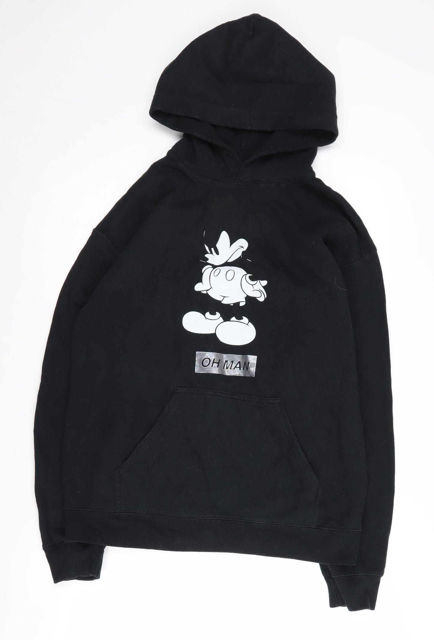 Unisex Adults UK Size M Disney Black Pullover Hoodie