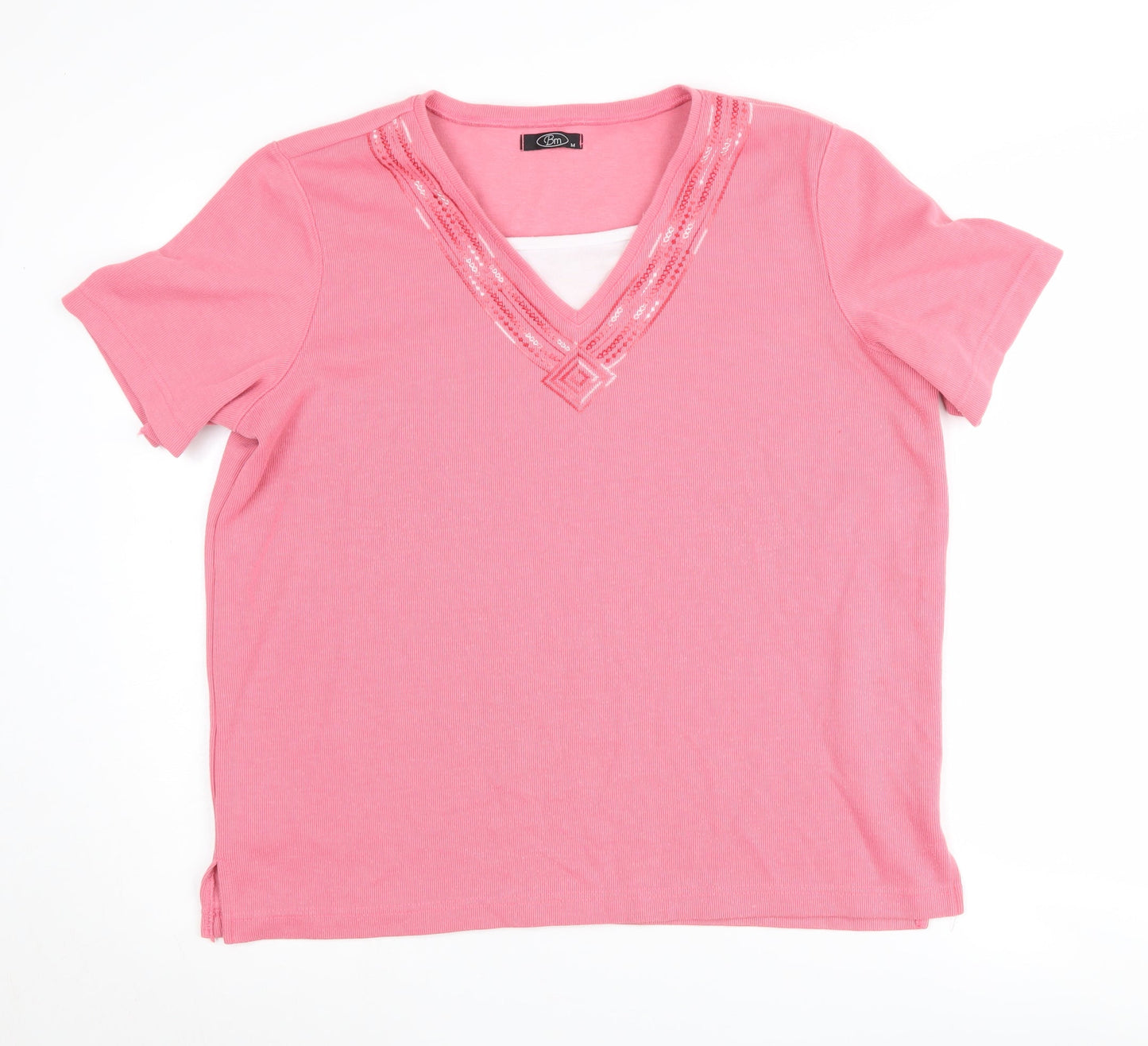 Womens UK Size M BM Pink  T-Shirt